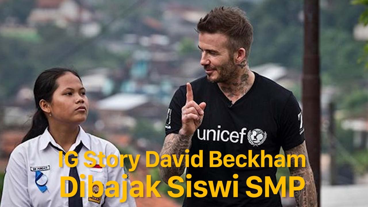Bajak IG Story David Beckham, Siswi SMP Semarang Bikin Heboh