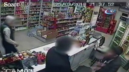 Otomobilde uyurken yakalanan seri gaspçılar kamerada