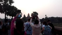 Oh Just Sunrise on topmost of Angkor Vat seen from early morning