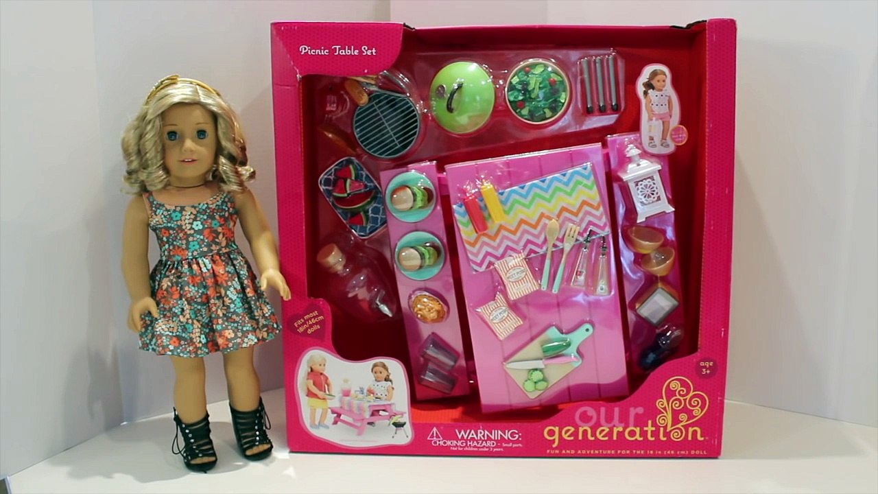 our generation doll picnic set