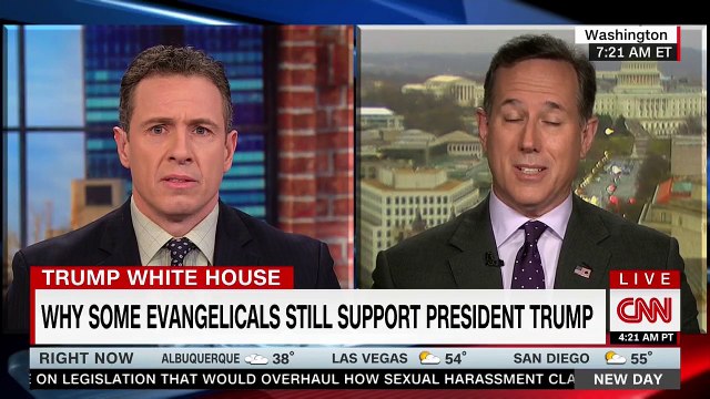 Cuomo quotes the Bible to shame Rick Santorum’s ‘hypocrisy’ on Trump’s immorality