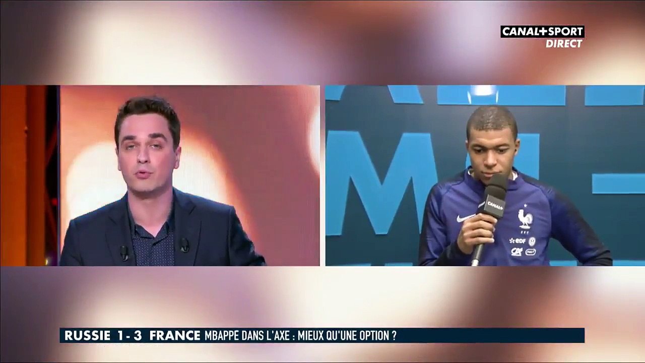 La réaction de Mbappé quand Deschamps s'invite à son interview