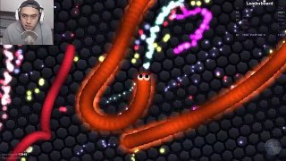 KWEBBELKOP VS JACKSEPTICEYE 100k+ HIGHEST SCORE WORLD RECORD (Slither.io)