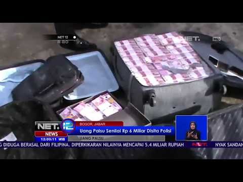 Uang Palsu Senilai Rp 6 Miliar Disita Polisi -NET12