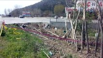 Çorum'daki otobüs kazasında istinat duvarı olası bir faciayı önlemiş