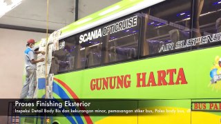Finishing Karoseri Gunung Harta Armada Terbaik SHD Scania Matic