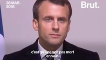 L'hommage d'Emmanuel Macron à Arnaud Beltrame