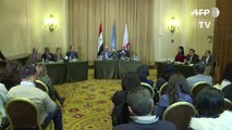 مؤتمر صحافي في دمشق حول الأوضاع الإنسانية في الغوطة الشرقية
