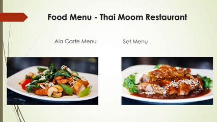 Thai Moom - Best Thai Restaurant in Orpington, Kent