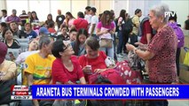Araneta bus terminals crowded with passengers
