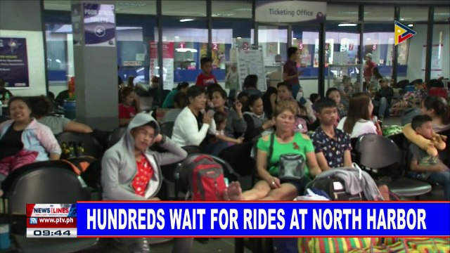 Hundreds wait for rides at North Harbor