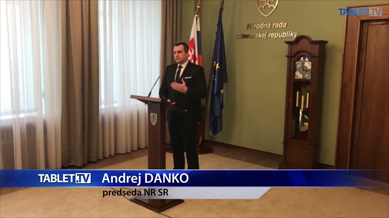 ZÁZNAM: Vyhlásenie predsedu NR SR A. Danka