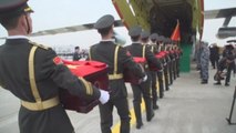 Regresan a China los restos de 20 soldados fallecidos en la Guerra de Corea