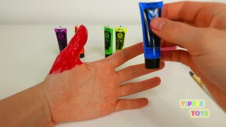 Learn Colors with Body Paint Video for Kids