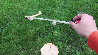 How to Make a Plane With DC Motor which Flies in Circles DIY - incredible toy