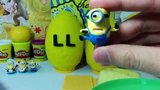Learn The Color Yellow with Jumbo Surprise Eggs Play-Doh - Video for Baby, Kids, Preschool
