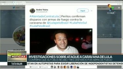 Brasil: confirman que caravana de Lula recibió tres disparos
