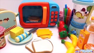 Toy Microwave Squishy Banana Learn Colors with Play Doh for Children
