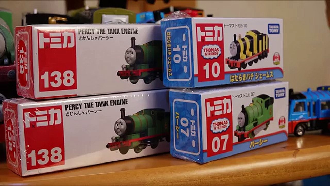 トーマストミカ きかんしゃパーシー はたらきばちジェームス パーシー ペンキトーマス トーマスバス Tomica Thomas Percy Video Dailymotion