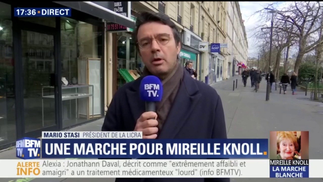 Marche en mémoire de Mireille Knoll: "J'espère vivement qu'il y aura enfin du monde pour dénoncer cet antisémitisme quotidien, banalisé et qui massacre" (Licra)