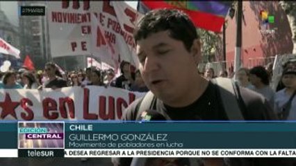 Chilenos exigen al Estado viviendas dignas