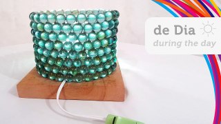 Luminaria com Bola de Gude - Table Lamp Of Marbles - Lámpara de Mesa con Canicas - DIY #9