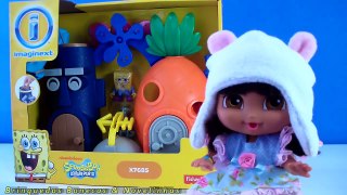 Casa do Bob Esponja brinquedo - Spongebob Playset House Toy – Aprendendo cores Baby Dora Aventureira
