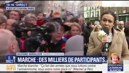 Marche pour Mireille Knoll: Delphine Horvilleur, rabbin, retient le "sentiment d’émotion important"