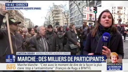 Marche en hommage à Mireille Knoll: ce que l’on sait sur l’exfiltration de Marine Le Pen