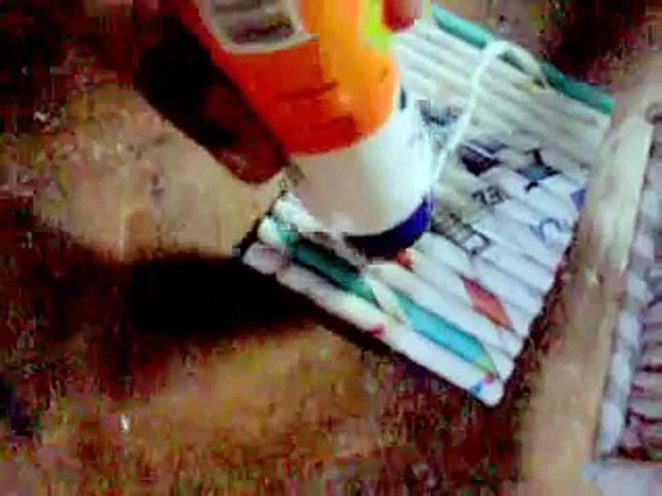 DIY_ How to make doll bunk bed using news paper rolls for kids
