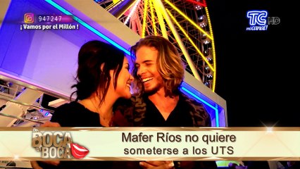 Mafer Ríos no quiere someterse a los UTS