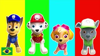Paw Patrol Learn Colors Aprendendo Cores Patrulha Canina Portugues Inglês Surprise Toy Geleca