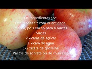 COMO FAZER MAÇA DO AMOR❤❤❤.