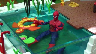 đồ chơi siêu nhân người nhện bơi lội Spiderman Swimming Pool Toys 스파이더맨 수영장놀이 장난감