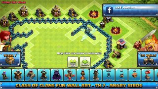 ★ Clash of Clans Troll Base ★ TH7 - Angry Birds Farming