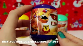 NEW Disney PLANES Fire & Rescue Surprise Eggs unboxing 3 Disney Planes surprise eggs