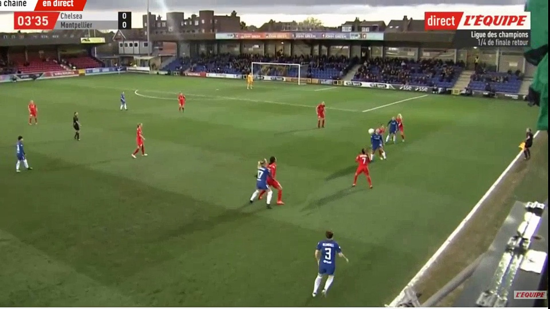 Francesca Kirby Goal Chelsea W 1 0 Montpellier W 3 0 On Agg 28 03 18 Video Dailymotion