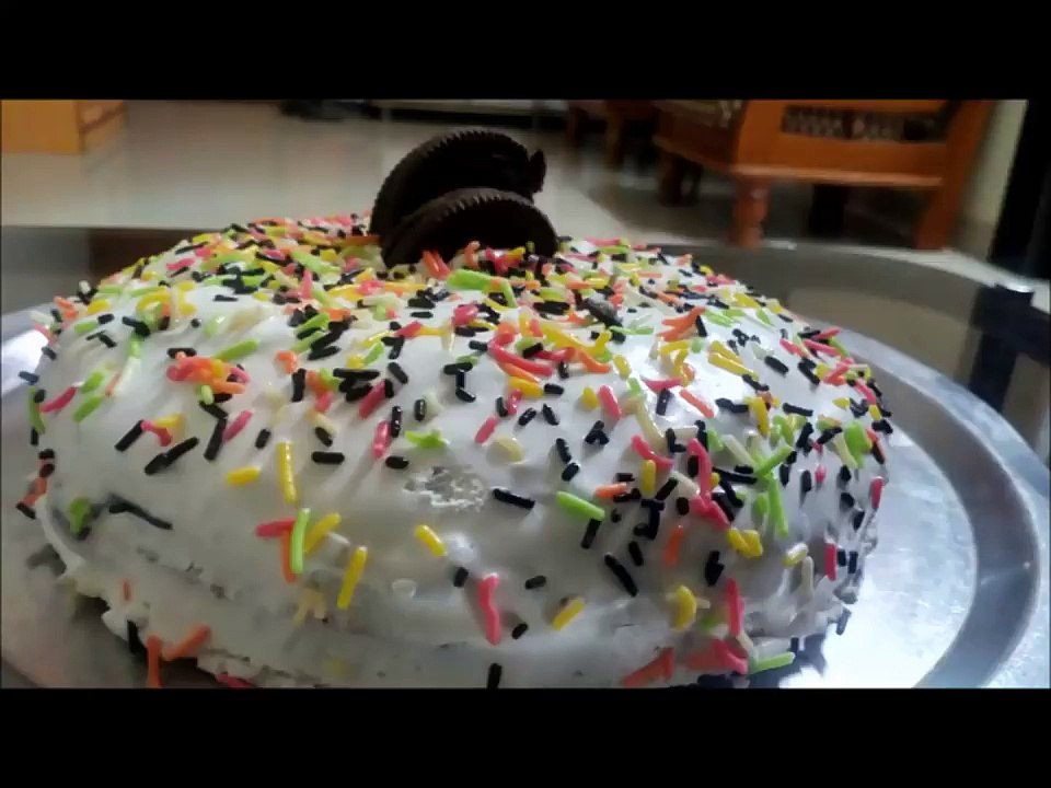 Easy chocolate sponge cake recipe | fresh cream | eno fruit salt| egg | pressure cooker