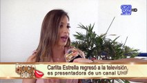 Carlita Estrella regresó a la televisión, es presentadora de un canal UHF