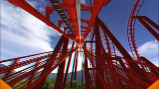 3D Rollercoaster: Falcon (3D Glasses needed) (No Limits Simulator)