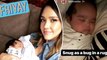 'Snug as a bug': Jessica Alba shares adorable close up shot of baby Hayes swaddled in a blanket.