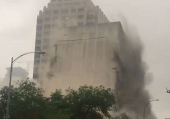 Former University of Texas Building Demolished in Downtown Austin