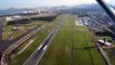 Imagens de pouso de avião na nova pista do aeroporto de Vitória