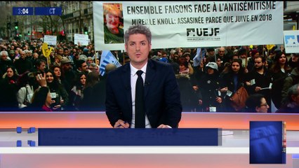 Marche blanche pour Mireille Knoll: les leaders du FN et de la France Insoumise exfiltrés