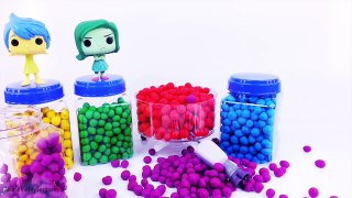 Disney Pixar Inside Out! Learn Colors! Play-Doh Dippin Dots Funko Pop Toy Surprises!