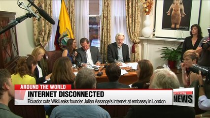 Ecuador cuts WikiLeaks founder Assange's internet at embassy in London