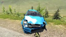Beamng drive - Real Cars vs Toy Сars crashes #3 (real cars vs RC cars crashes)