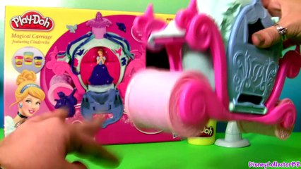 Play Doh Magical Carriage Disney Princess Cinderella | Play Doh Brillante con Glitter Carroza Mágica
