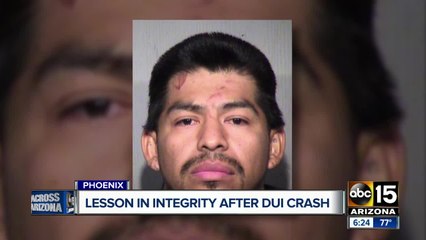 Police: Son gives father lesson in integrity after DUI crash