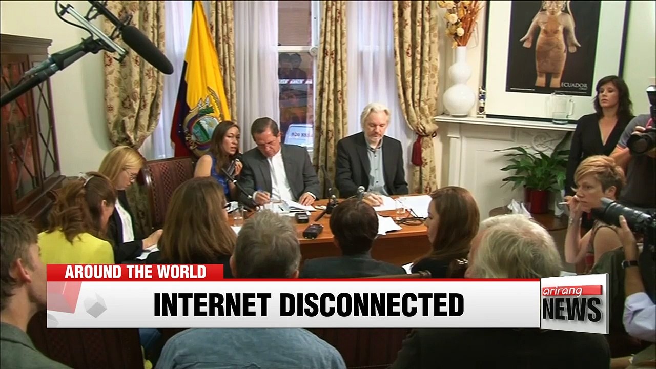 Ecuador cuts WikiLeaks founder Assange's internet at embassy in London